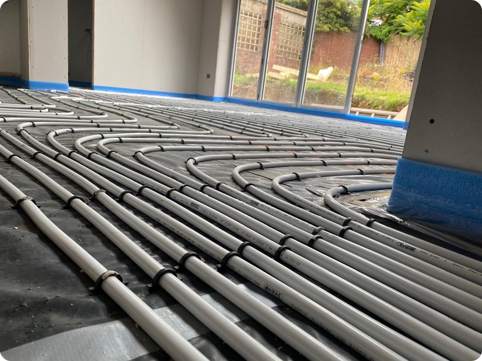 Screed underfloor heating South Wales